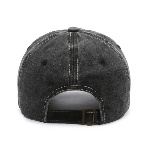 Gewaschene Baumwolle Baseballkappe Retro Distressed Stickerei Buchstaben Sonnenhut Outdoor Casual Verstellbar Damen Herren