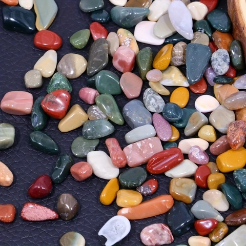 Natürliche Kristall Bruchsteine Polierte Bunte Dekorative Kieselsteine Aquarium Garten DIY Schmuckherstellung Dekoration