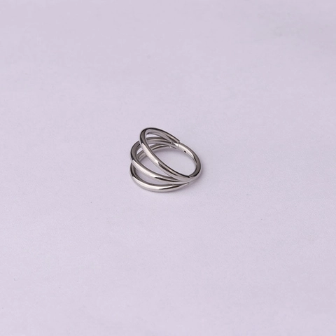 Drielaagse Piercing Ring Van 316 Roestvrij Staal Scharnier Clicker Segment Cirkelvormige Sieraden Voor Dames Heren