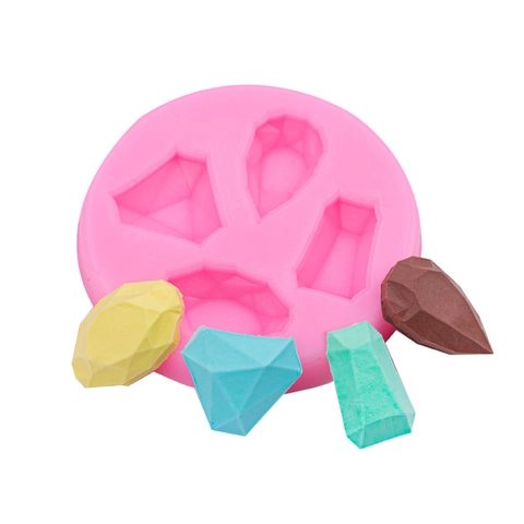 Silikon Edelstein Form Für Schokolade Fondant Kuchendekoration Flexible Harz Handwerk Werkzeug Multi Kavität Geometrie