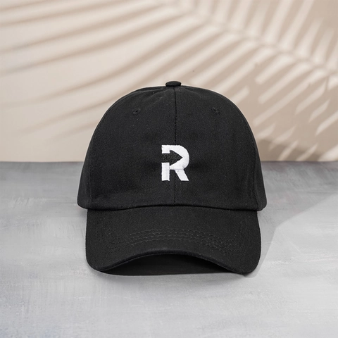 Gorra De Béisbol Bordada Letra R Algodón Ajustable Dad Hat Hombres Mujeres Casual Protección Solar Transpirable Moda