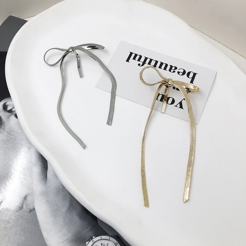 Molletta Per Capelli Con Fiocco In Lega Con Nappine Lunghe A Catena Di Serpente Porta Coda Di Cavallo Per Donne Accessorio Elegante