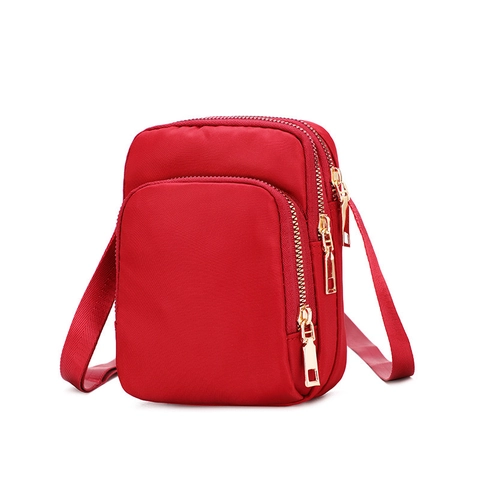 Gynaikeia Casual Adiabrochi Nylon Tsanta Chiasti Mikri Tsanta Omou gia Kinito Portofoli Multi-Pocket Mini Messenger Tsanta
