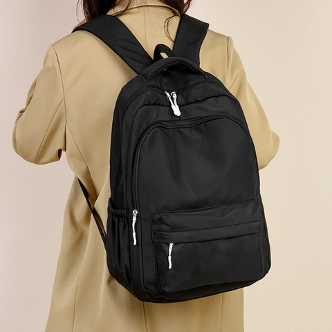 Mode Nylon Rugzak Grote Capaciteit Waterdichte Schooltas Voor Studenten Minimalistische Reisrugzak