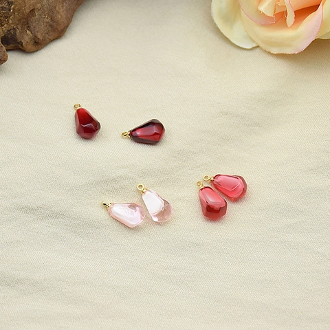 Fruit Shape Resin Charms Pendants DIY Jewelry Making Accessories For Earrings Necklaces With 925 Sterling Silver Earring Post