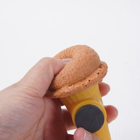 Simulation Eiswaffel Kühlschrankmagnet PU Kunststoff Slow Rising Squishy Magnetisch Küche Dekor Fotografie Requisiten