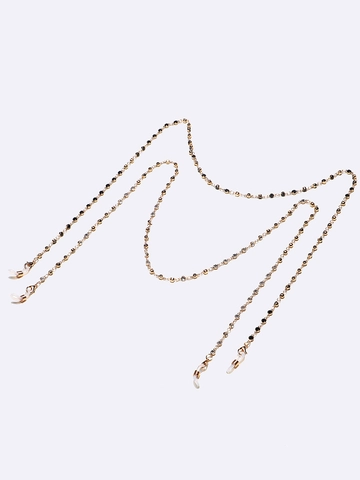 Glasses Chain Eyewear Lanyard Copper With Rhinestones Anti-Slip Sunglasses Strap Neck Cord For Women Elegant Golden