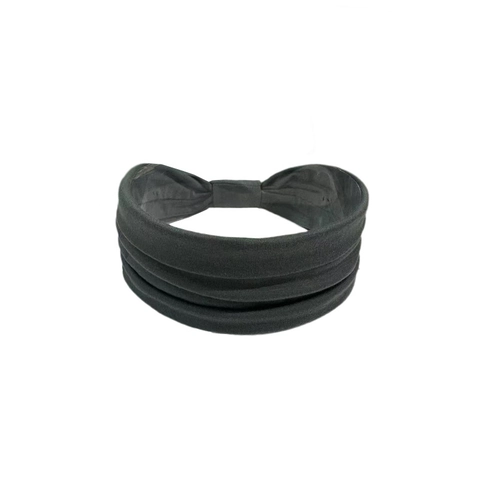 Wide Elastic Sports Headband Solid Color Ruched Knitted Polyester Hairband For Yoga Fitness Workout Women Hair Accessories