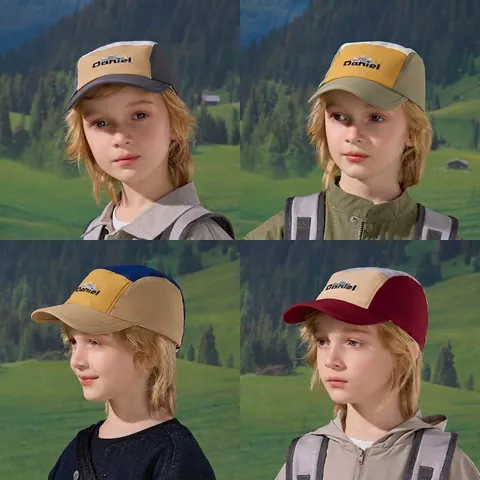 Cappello Da Baseball Bambini Nylon Asciugatura Rapida Impermeabile Campeggio All'Aperto Ricamo Montagna Cappello Regolabile Ragazzi Ragazze