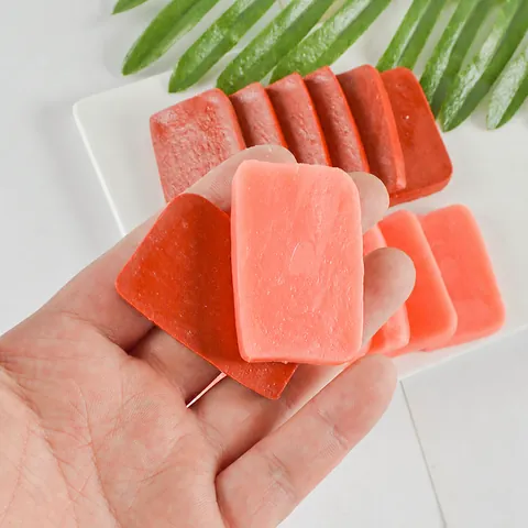 Portachiavi Simulazione Cibi Realistici PVC Blocco Sangue Anatra Fetta Carne In Scatola Ciondolo Decorazione Borsa