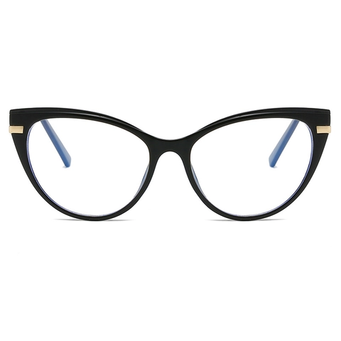 Modische Katzenauge Brillengestell Blaulichtfilter TR90 Metall Retro Optische Brillen Für Frauen