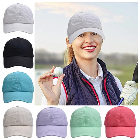 Cappellino Da Baseball Asciugatura Rapida Nylon Traspirante Leggero Protezione Solare Minimalista Tinta Unita Sport All'Aperto Uomini Donne