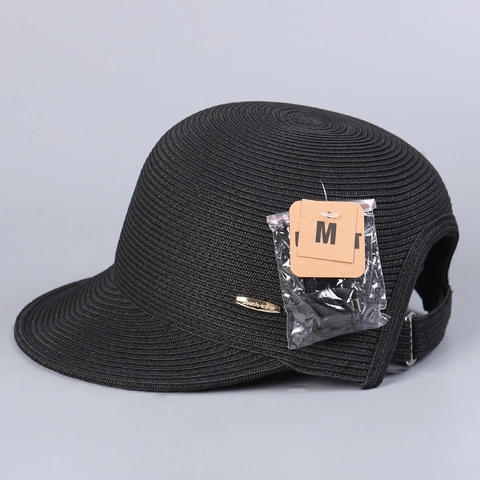 Cappello Da Baseball In Paglia Intrecciata Da Donna Traspirante Protezione Solare Berretto Da Spiaggia Regolabile Pieghevole