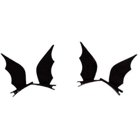 Mollette Per Capelli Con Ali Di Pipistrello Di Halloween E Cerchietto Feltro Metallo Nero Per Festa Cosplay Carino