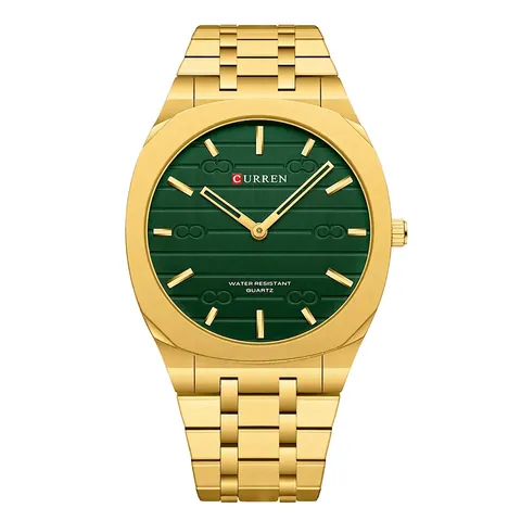 Quartz Watch Octagonal Bezel Alloy Band Mineral Glass Business Leisure Waterproof Wristwatch For Men Women Elegant