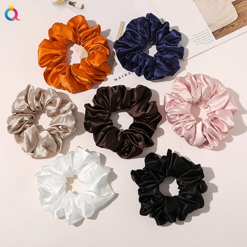 Minimalist Solid Color Cloth Pleated Hair Tie 1 Piece