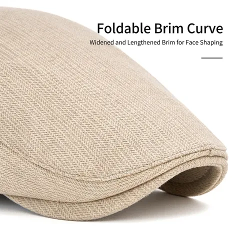 Vintage Britische Schiebermütze Baskenmütze Für Herren Damen Verstellbare Schnalle Fischgräten Cord Leder Retro Stil