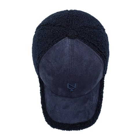 Autumn Winter Warm Baseball Cap Suede Teddy Velvet Splicing Embroidery Adjustable Outdoor Windproof Sun Hat For Men Women