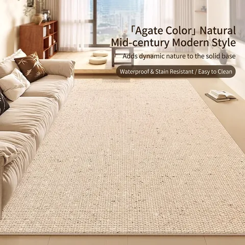 Wohnzimmer Teppich Wasserdicht Valmont Samt Modern Minimalistisch Wabi Sabi Rutschfest Waschbar Für Schlafzimmer Zuhause
