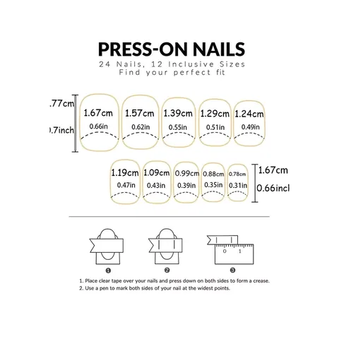 Candy Color Press-On Nagels Ovalen Vorm ABS Kunststof Geometrisch Patroon Stip Schaakbord Met Gelei Lijm En Nagelvijl Dames