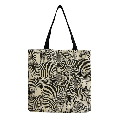 Fashion Women Large Capacity Cotton Linen Tote Bag Trendy Eye Pattern Printed Shopping Bag Casual Shoulder Bag Reusable Fabric Handbag