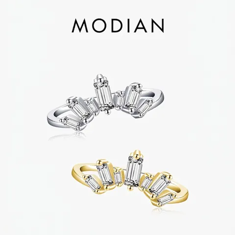 Kronenring 925 Sterlingsilber Baguette Zirkonia Mode Eleganter Schmuck Für Damen Zierliches Jubiläumsgeschenk