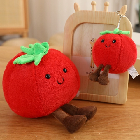 Tomaten Plüschtier Weich Gefüllte Gemüsepuppe Mit Langen Beinen Süße Kreative Dekorative Verzierung Für Kinder Erwachsene