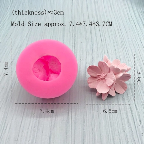 3D Blumen Silikonform Kirschblüte Gänseblümchen Lotus Form Für DIY Kerze Seife Aroma Stein Harz Handwerk Backen Kuchenform