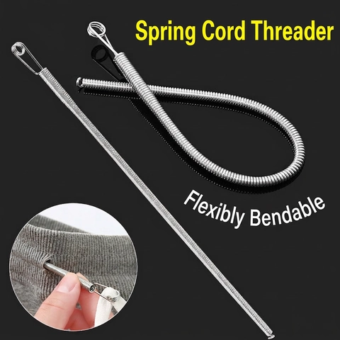 Flexibele Stalen Veer Trekker Gereedschap Voor Hoodie Joggingbroek Elastische Band Lint Inrijgen Naaihulp Accessoires