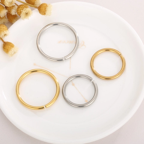 Stainless Steel Open Jump Rings Round Metal Hoops For DIY Jewelry Making Accessories Minimalist Findings Smooth Surface