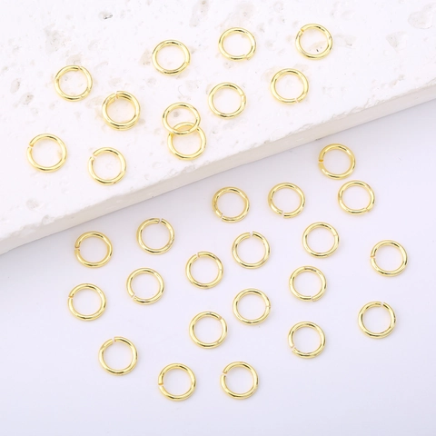 Open Jump Rings Copper Gold Plated Connecting Rings For DIY Jewelry Making Findings Components Long Lasting Color Plating