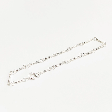 Bracciale A Catena Torsione Minimalista Argento Sterling 925 Gioielli Eleganti Semplici Per Donna Uso Quotidiano