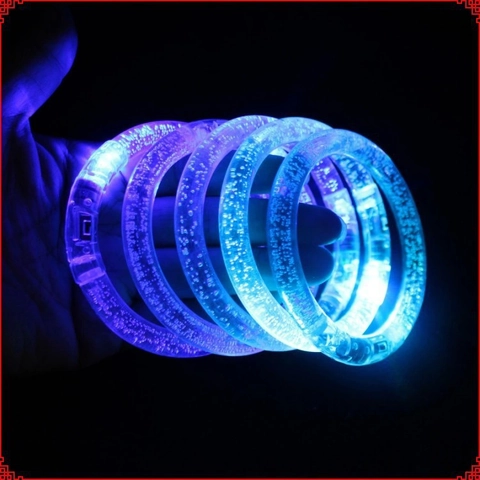 LED Leuchtendes Blasen Armband Acryl Kunststoff Leuchten Armreif Für Konzert Party Nachtclub Halloween Event Zubehör