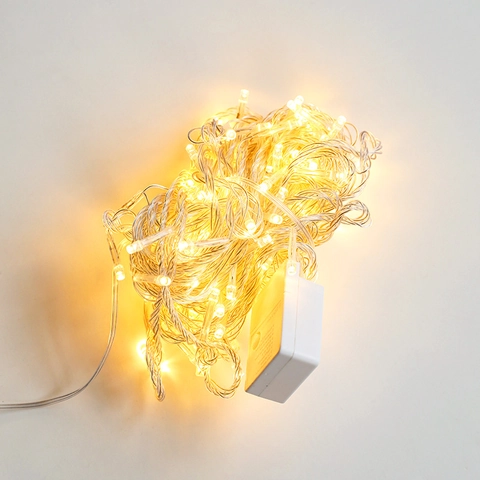 Led Lichterkette Warmweiß Acht Modi Controller Kunststoff Draht Weihnachtsbaum Dekoration Innen Außen Eu Stecker Fee Lichter