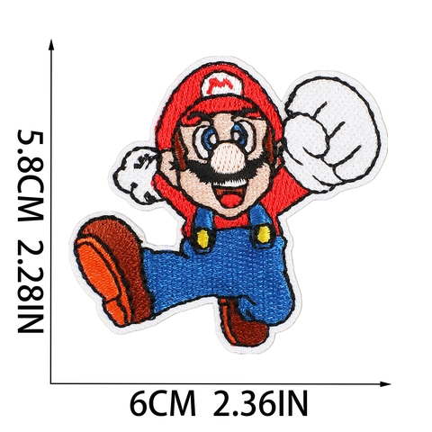 Cartoon Game Figure Embroidery Patches Decoration DIY Sewing Applique Iron On Repair Badges