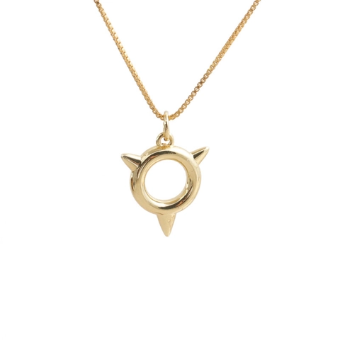 Koperen Hanger Ketting Verguld Chili Hart Vleugels Religieuze Icoon Sieraden Voor Vrouwen