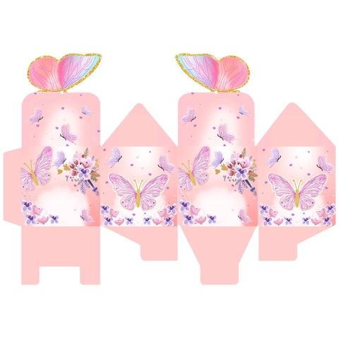 Caja De Regalo De Mariposa 3D Papel Embalaje De Caramelos Para Fiesta De Cumpleaños Decoración De Boda Forma De Cartón