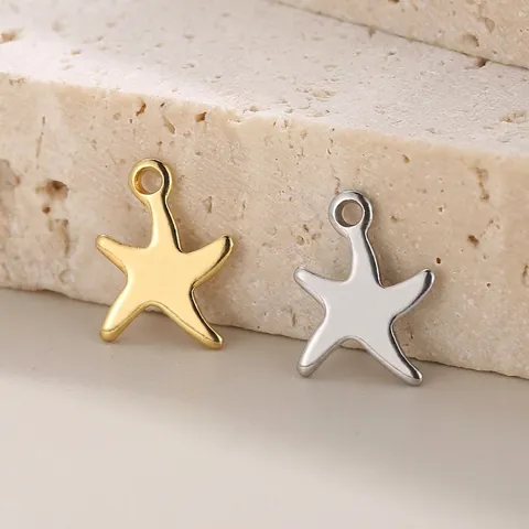 Dijes De Estrella De Mar Colgantes De Acero Inoxidable Tema Marino Accesorios Minimalistas Para Creación De Joyas DIY Collares Pulseras