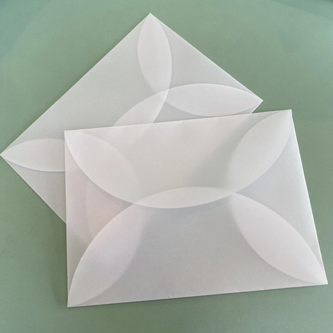 Semi Transparent Vellum Paper Envelopes For DIY Wedding Invitations Greeting Cards Vintage Matte White