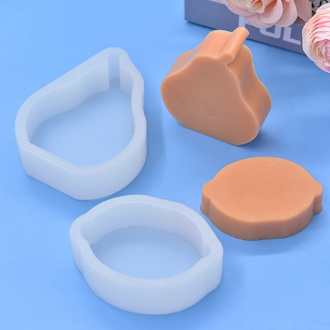 Fruchtform Silikonform Birne Zitrone DIY Backen Seife Kerze Wachs Gips Handgemachtes Handwerk Küchenwerkzeug