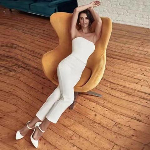 Elegante Tuta Da Sposa In Raso Senza Spalline E Lungo Strascico In Tulle Abito Da Sposa Avorio Per Donna Cerimonia Formale