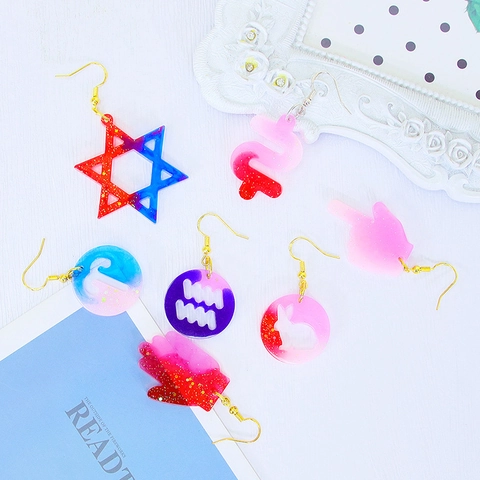 Silicone Molds For Jewelry Making DIY Resin Casting Earring Pendant Mixed Styles Zodiac Cross Chess Dollar Gesture Crafts