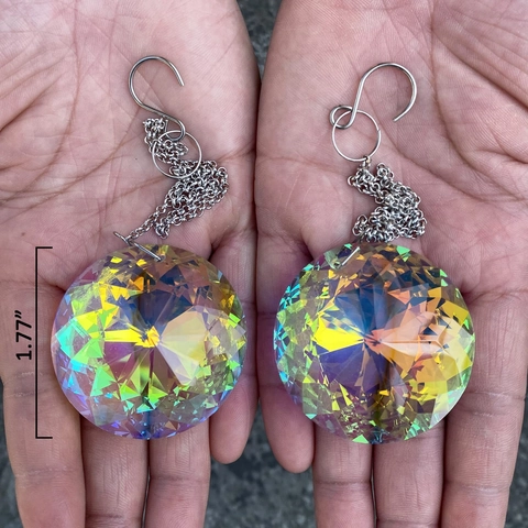 K9 Crystal Suncatcher Prism Pendant Faceted Rainbow Maker Refraction Hanging Ornament For Window Garden Home Decor