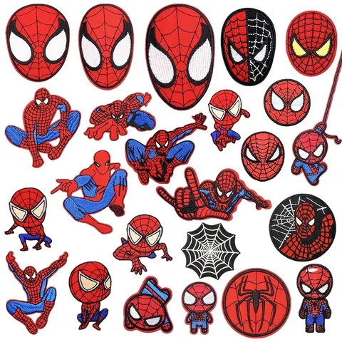 Écussons Brodés Polyester Thème Héros De Dessin Animé À Repasser À Coudre Appliques Badges Pour Vêtements Vestes Décor DIY