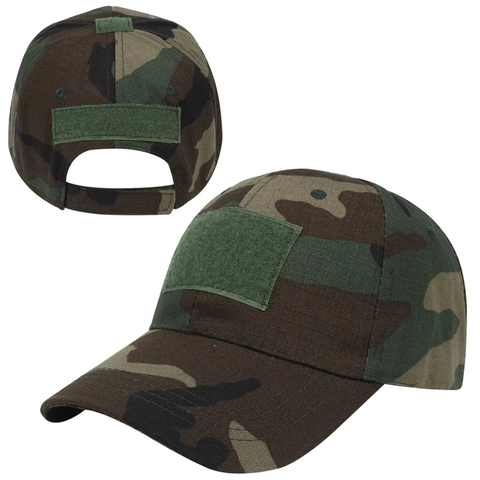 Gorra De Béisbol Táctica Camuflaje Ripstop Mezcla De Algodón Senderismo Al Aire Libre Protección Solar Ajustable Hombre