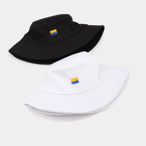 Cappello a Secchiello in Tela di Cotone Casual Unisex Con Ricamo Bandiera Protezione Solare Cappello da Pescatore All'aperto