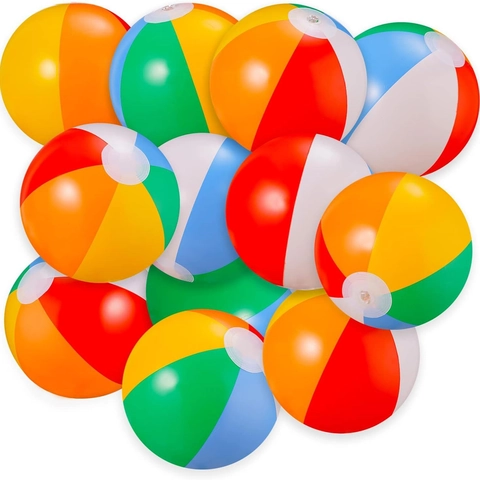 Aufblasbarer Strandball PVC Bunt Sechs Paneele Wasserspielzeug Für Sommer Poolparty Und Badezeit Für Kinder Kleinkinder
