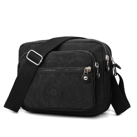 Borsa A Tracolla In Tessuto Oxford Impermeabile Leggera Tasche Multiple Casual Con Tracolla Regolabile Per Donna