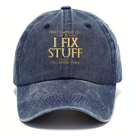 Casquette De Baseball En Coton Lavé Vintage Chapeau Papa Délavé Imprimé Slogan Ajustable Chapeau Soleil Extérieur