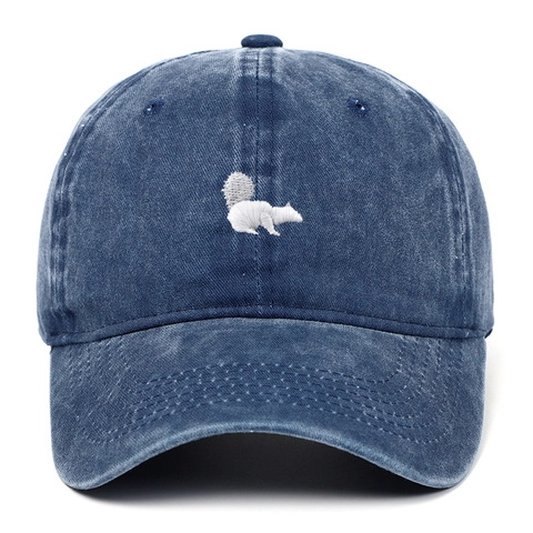 Cappello Da Baseball In Cotone Lavato Vintage Ricamo Scoiattolo Regolabile Berretto Da Sole Casual Per Uomo E Donna
